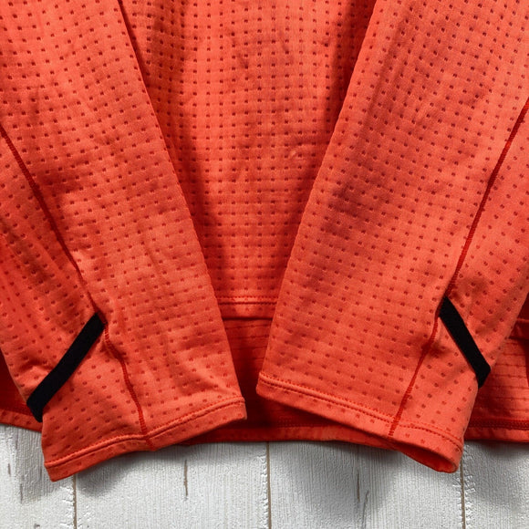 【Men's L オレンジ系】 The North Face ( ザ・ノースフェイス ) エクスペディション ドライ ドット ジップ ハイ Expedition Dry Dot Zip High ポリエステル ウェア トップス インナー シャツ ロングスリーブシャツ