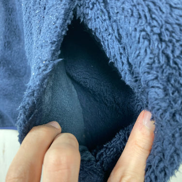 Men's Small Navy Gramicci Double Navy Boa Fleece Vest, Polyester, Z00054017.