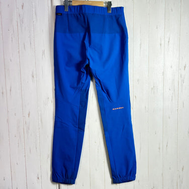 男士 Eiger Eisfeld Light SO 长裤，46 码，蓝色。这款尼龙软壳长裤是冬季下装的理想之选。产品代码：z00054161。