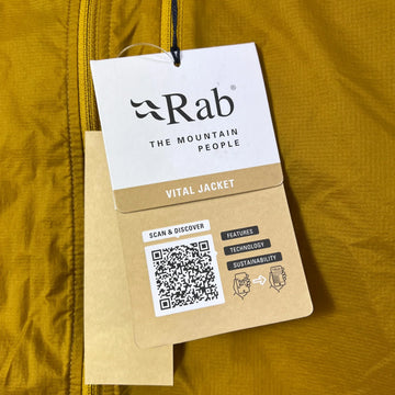 【Men's M カーキ系】 Rab ( ラブ ) バイタル ジャケット Vital Jacket QWS-49 SAHARA z00056123 SAHARA ウィンドシェル アウター ジャケット トップス ウェア - 0