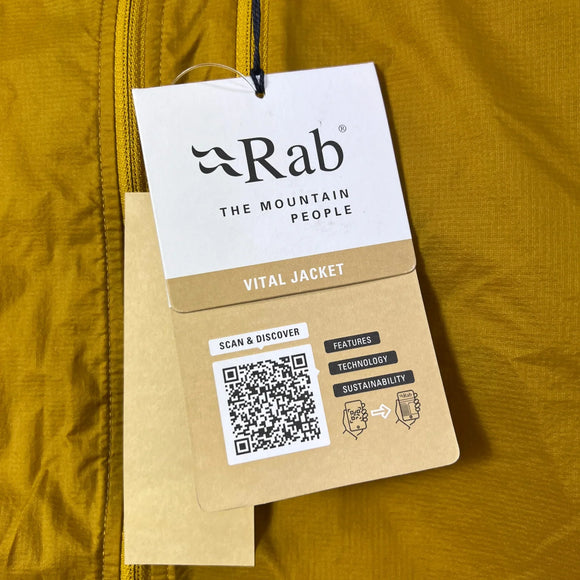 【Men's M カーキ系】 Rab ( ラブ ) バイタル ジャケット Vital Jacket QWS-49 SAHARA z00056123 SAHARA ウィンドシェル アウター ジャケット トップス ウェア