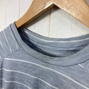 【Men's XS グレー系】 Millet ( ミレー ) ウール ボーダー ティーシャツ Wool Border T-Shirt ポリエステル ウェア トップス インナー シャツ ロングスリーブTシャツ クルーネック 化繊 z00057664  化繊 ロングスリ-7