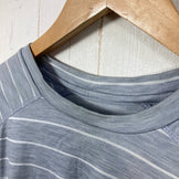 【Men's XS グレー系】 Millet ( ミレー ) ウール ボーダー ティーシャツ Wool Border T-Shirt ポリエステル ウェア トップス インナー シャツ ロングスリーブTシャツ クルーネック 化繊 z00057664  化繊 ロングスリ