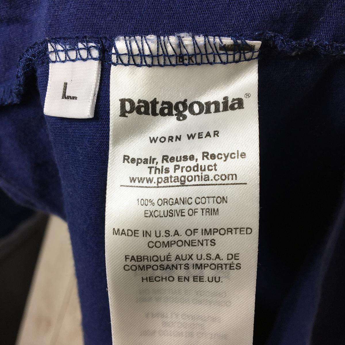 [Men's L Navy] Patagonia Flying Fish Organic T-Shirt Discontinued model Hard to find 39145 International Men's CNY Cl