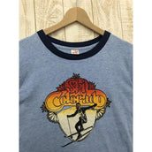 【Men's S ブルー系】 コロラド スキーヤー Healthknit 70S Tシャツ 生産終了モデル ビンテージ Men's 化繊 ショートスリーブTシャツ クルーネック インナー シャツ トップス ウェア - 【公式】2ndGEAR(セカンドギア)Webショップ【登山用品・アウトドア用品専門 買取販売店】