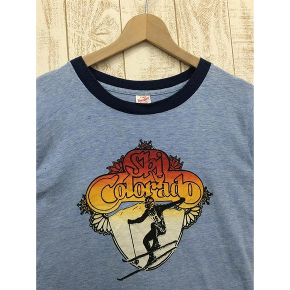 【Men's S ブルー系】 コロラド スキーヤー Healthknit 70S Tシャツ 生産終了モデル ビンテージ Men's 化繊 ショートスリーブTシャツ クルーネック インナー シャツ トップス ウェア - 【公式】2ndGEAR（セカンドギア）Webショップ【登山用品・アウトドア用品専門 買取販売店】