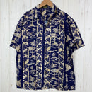 【Unisex M ネイビー系】 Paradice Bay（パラダイスベイ） アロハシャツ レーヨン ウェア トップス インナー シャツ ショートスリーブシャツ  z00055543   ショートスリーブシャツ インナー シャツ トップス ウェア-1