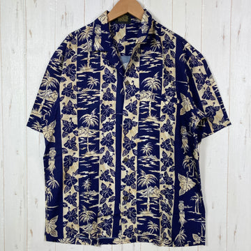 【Unisex M ネイビー系】 Paradice Bay（パラダイスベイ） アロハシャツ レーヨン ウェア トップス インナー シャツ ショートスリーブシャツ  z00055543   ショートスリーブシャツ インナー シャツ トップス ウェア