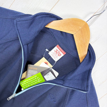 【Women's M ネイビー系】 Icebreaker ( アイスブレーカー ) スポーツ 320 ハーフジップシャツ メリノウール ウェア トップス インナー シャツ ロングスリーブシャツ ウール z00055036  ウール ロングスリーブシャツ インナー シャツ