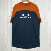 【Men's S オレンジ系】 Oakley ( オークリー ) フリーライド RC ショートスリーブ Free Ride RC Short Sleeve Ginger ポリエステル ウェア トップス インナー シャツ ショートスリーブTシャツ クルーネック 化繊