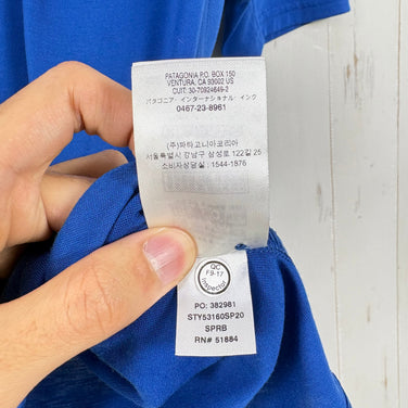 【Men's S ブルー系】 2020 Patagonia ( パタゴニア ) キャプリーン クール トレイル ポロ Capilene Cool Trail Polo SPRB ポリエステル ウェア トップス インナー シャツ ショートスリーブシャツ 化繊 z00