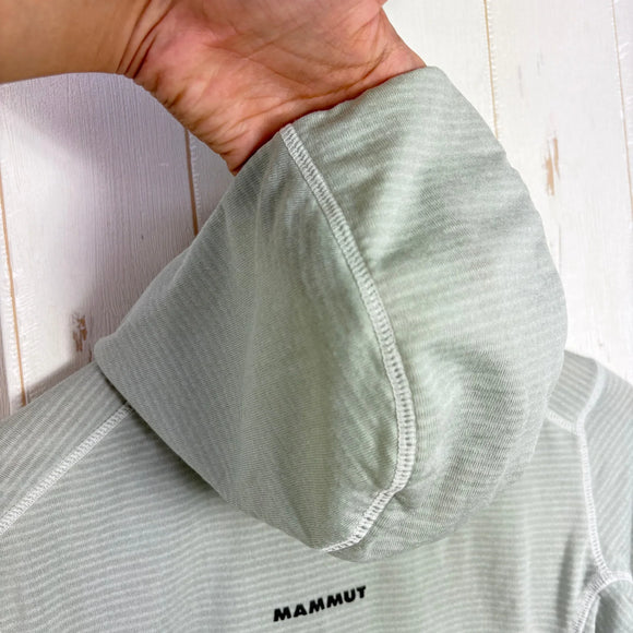 【Women's XS グリーン系】 Mammut ( マムート ) エナジー ライト ミッドレイヤー フーデッド ジャケット Aenergy Light ML Hooded Jacket Polartec Power Grid / Athletic Fit ポリエステル