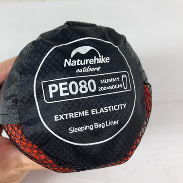 【OneSize オレンジ系】 Naturehike ( ネイチャーハイク ) PE080 ストレッチ 寝袋ライナー PE080 Stretch Sleeping Bag Liner Orange 高伸縮 マミー型 ポリエステル スリーピングシステム シュラフライナ