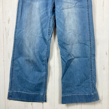 【Women's XS ブルー系】 Gramicci ( グラミチ ) デニム ファイブ ポケット ワイド パンツ Denim Five Pocket Wide Pants コットン ウェア ボトムス ロングパンツ コットン z00060523  コットン ロングパンツ