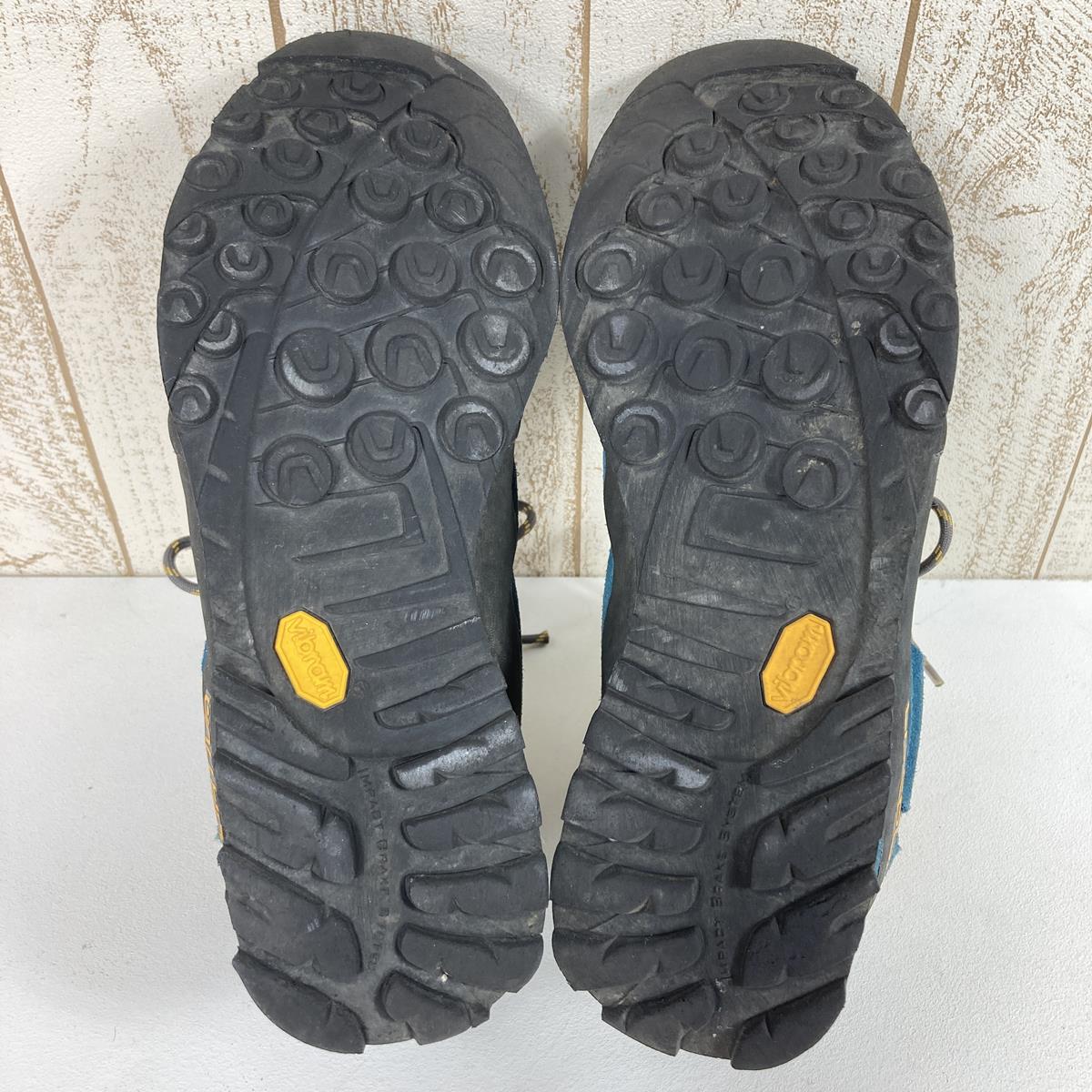 【男式 27.9 厘米蓝色】La Sportiva Boulder X Mid Gtx Boulder X Mid Gtx Middle Cut Shoes Approach Shoes Gore-Tex 防水透气 17E 男式 BY 蓝色/Ye