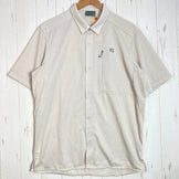 男士 XL 象牙色 Finetrack 苎麻针织衫，短袖，涤纶，合成纤维，上衣，内衣，短袖衬衫，z00056742