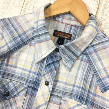 【Women's S ブルー系】Patagonia ( パタゴニア ) ウィメンズ ロングスリーブ ウエスタン スナップ シャツ W Long-Sleeved Western Snap Shirt 53350 International Women's 化繊 ロングスリーブシャツ インナー シャツ トップス ウェア - 【公式】2ndGEAR（セカンドギア）Webショップ【登山用品・アウトドア用品専門 買取販売店】