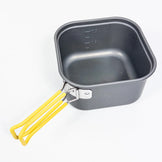 均码 灰色 Montbell Alpine 方形 13 英寸铝制炊具 炊具 锅具 z00053222