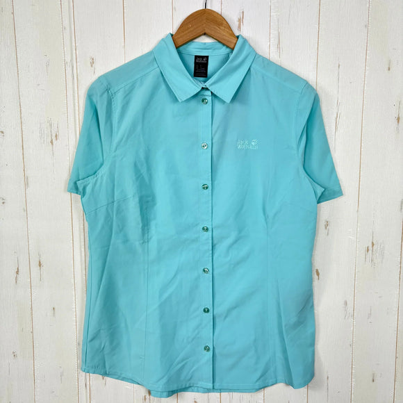 【Women's M ブルー系】 Jackwolfskin ( ジャックウルフスキン ) ソノーラ シャツ Sonora Shirt ポリエステル ウェア トップス インナー シャツ ショートスリーブシャツ 化繊 z00054716  化繊 ショートスリーブシャツ イ