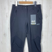 【Women's 36 ブラック系】 Jackwolfskin ( ジャックウルフスキン ) エキソライト マウンテン パンツ Exolight Mountain Pants Alpinschule Innsbruck（山岳ガイド団体） ナイロン ウェア ボトムス ロング