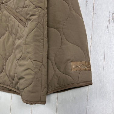 【Women's M ベージュ系】 Wildthings ( ワイルドシングス ) キルティング ノーカラー ジャケット Quilting No Collar Jacket WTL24105SN TAUPE z00056185 TAUPE 化繊インサレーション アウター