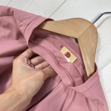 [Women's S Pink] Finetrack Drolt Quad Long Sleeve Polyester Wear Top Inner Shirt Long Sleeve T-Shirt Crew Neck Synthetic Fiber z00059219 Synthetic Fiber Long Sleeve T-Shirt Crew