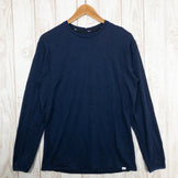 【Men's L ネイビー系】 Nanga ( ナンガ ) メリノウール インナー ロングスリーブ ティー Merino Wool Long Sleeve Tee メリノウール Asian Men's ウール ロングスリーブTシャツ クルーネック インナー シャツ - 【公式】2ndGEAR（セカンドギア）Webショップ【登山用品・アウトドア用品専門 買取販売店】