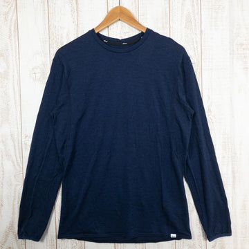 【Men's L ネイビー系】 Nanga ( ナンガ ) メリノウール インナー ロングスリーブ ティー Merino Wool Long Sleeve Tee メリノウール Asian Men's ウール ロングスリーブTシャツ クルーネック インナー シャツ - 【公式】2ndGEAR（セカンドギア）Webショップ【登山用品・アウトドア用品専門 買取販売店】