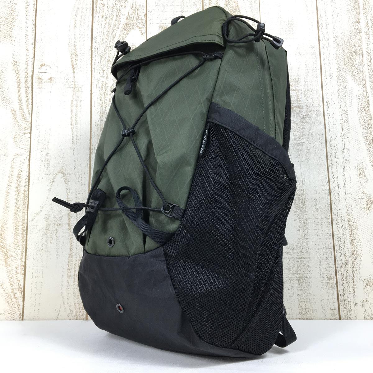 [OneSize 绿色] Ridge Mountain Gear 一英里 16L 背包背包深橄榄色背包容量 [~29L] 背包袋存储