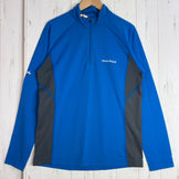 【Men's S ブルー系】 Montbell ( モンベル ) クール ロングスリーブジップシャツ ポリエステル ウェア トップス インナー シャツ ロングスリーブシャツ 化繊 z00056211  化繊 ロングスリーブシャツ インナー シャツ トップス ウェア