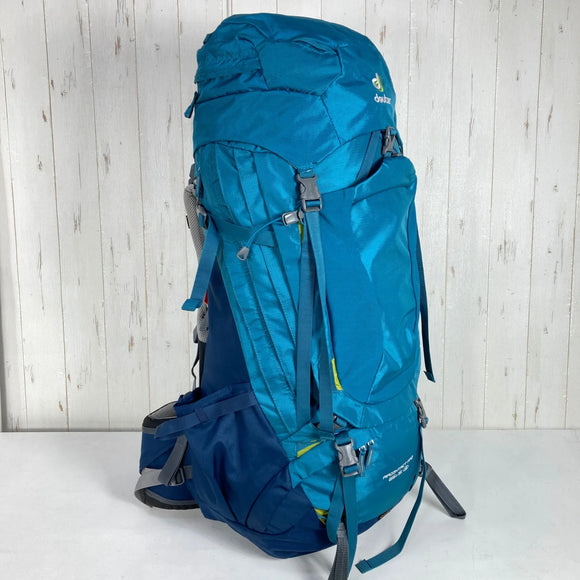 【Women's OneSize ブルー系】 Deuter ( ドイター ) エアーコンタクト プロ 65+15 SL Air Contact Pro 65+15 SL デニム / ミッドナイト ナイロン バッグ ストレージ バックパック 容量【55L～79L】 z0006005
