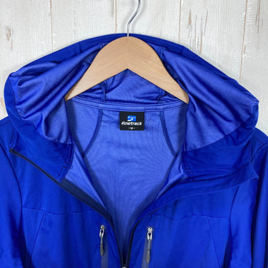 【Men's M ブルー系】 Finetrack ( ファイントラック ) ニュウモラップ フーディ Pneumo Wrap Hoody ポリエステル ウェア トップス アウター ジャケット ソフトシェル GORE-TEX Windstopper ( ゴアテックス