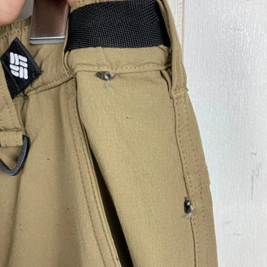 Columbia Men's Stretch Softshell Pants, Size Small, Beige. This item is a softshell nylon trousers (z00054305).