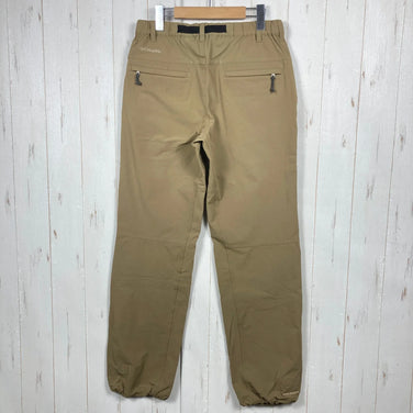 Columbia Men's Stretch Softshell Pants, Size Small, Beige. This item is a softshell nylon trousers (z00054305).