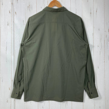 【Men's M グリーン系】 Static ( スタティック ) マーセド リバー ロングスリーブ シャツ Merced River L/S Shirts Oregano ナイロン ウェア トップス インナー シャツ ロングスリーブシャツ 化繊 z00059641 - 0