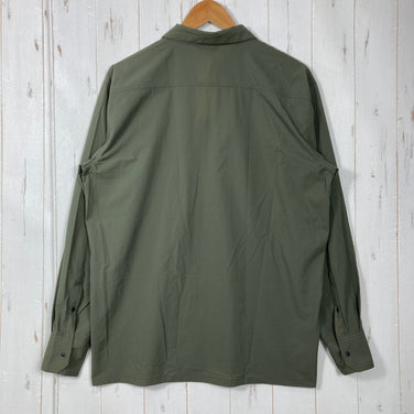 【Men's M グリーン系】 Static ( スタティック ) マーセド リバー ロングスリーブ シャツ Merced River L/S Shirts Oregano ナイロン ウェア トップス インナー シャツ ロングスリーブシャツ 化繊 z00059641