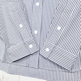 Women's Small Gray Ridge Mountain Gear Basic Long Sleeve Shirt Stripe Gray/White Polyester Top