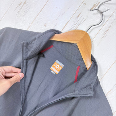 【Men's S グレー系】 Icebreaker ( アイスブレーカー ) 200 ハーフジップ ショートスリーブ シャツ 200 Half Zip Short Sleeve Shirt メリノウール ウェア トップス インナー シャツ ショートスリーブシャツ