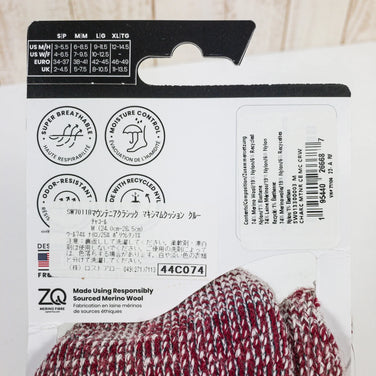 【Unisex M ネイビー系】 Smartwool ( スマートウール ) マウンテニア クラシック マキシマム クッション クルー Mountaineer Classic Maximum Cushion Crew チャコール メリノウール ウェア ウェア小物 ソッ - 【公式】2ndGEAR（セカンドギア）Webショップ【登山用品・アウトドア用品専門 買取販売店】