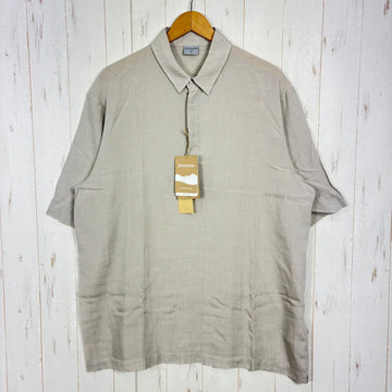 【Men's XL アイボリー系】 Houdini ( フーディニ ) メンズ ツリー ポロシャツ M's Tree Polo Shirt 860009 Sandstorm Light z00058242 Sandstorm Light 化繊 ショートスリーブシャツ イ
