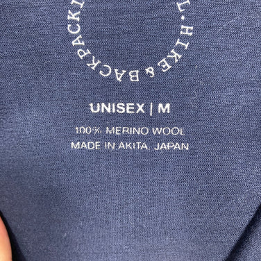 【Unisex M ネイビー系】 2022 Yamatomichi ( 山と道 ) 100% メリノ フーディ 100% Merino Hoody 中厚手 ハーフジップ カンガルーポケット メリノウール ウェア トップス インナー シャツ フーディ ウール z0006