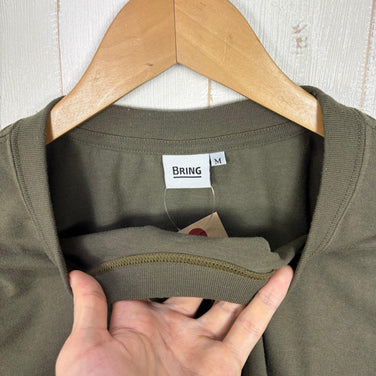 【Men's M グリーン系】 Bring ( ブリング ) ドライコットニー ベーシック シャツ Drycottony Basic Shirt ポリエステル ウェア トップス インナー シャツ ショートスリーブTシャツ クルーネック 化繊 z00057840  化