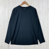 【Men's M ブラック系】 Houdini ( フーディニ ) カバー クルー Cover Crew ポリエステル ウェア トップス インナー シャツ ロングスリーブTシャツ クルーネック 化繊 z00059691 化繊 ロングスリーブTシャツ クルーネック