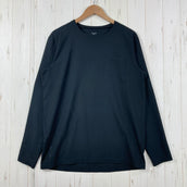 【Men's M ブラック系】 Houdini ( フーディニ ) カバー クルー Cover Crew ポリエステル ウェア トップス インナー シャツ ロングスリーブTシャツ クルーネック 化繊 z00059691 化繊 ロングスリーブTシャツ クルーネック