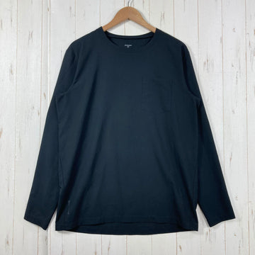 【Men's M ブラック系】 Houdini ( フーディニ ) カバー クルー Cover Crew ポリエステル ウェア トップス インナー シャツ ロングスリーブTシャツ クルーネック 化繊 z00059691  化繊 ロングスリーブTシャツ クルーネック