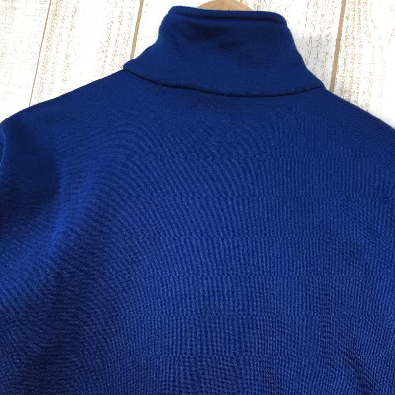 【Men's M ネイビー系】 Patagonia ( パタゴニア ) エクスペディションウェイト キャプリーン ジップtネック Expedition Weight Capilene Zip T-Neck フリース プルオーバー ネイビー×エメラルド ビンテージ 生