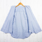 【Men's M ブルー系】 Ridge Mountain Gear ( リッジマウンテンギア ) ベーシック ロングスリーブ シャツ ストライプ Basic Long Sleeve Shirt Stripe Blue x White ポリエステル ウェア トップ - 【公式】2ndGEAR（セカンドギア）Webショップ【登山用品・アウトドア用品専門 買取販売店】