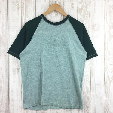 【Men's XL グリーン系】 80S Longs Peak ラグラン ヘザー Tシャツ 希少なアウトドアTシャツ ビンテージ International Men's 化繊 ショートスリーブTシャツ クルーネック インナー シャツ トップス ウェア - 【公式】2ndGEAR（セカンドギア）Webショップ【登山用品・アウトドア用品専門 買取販売店】