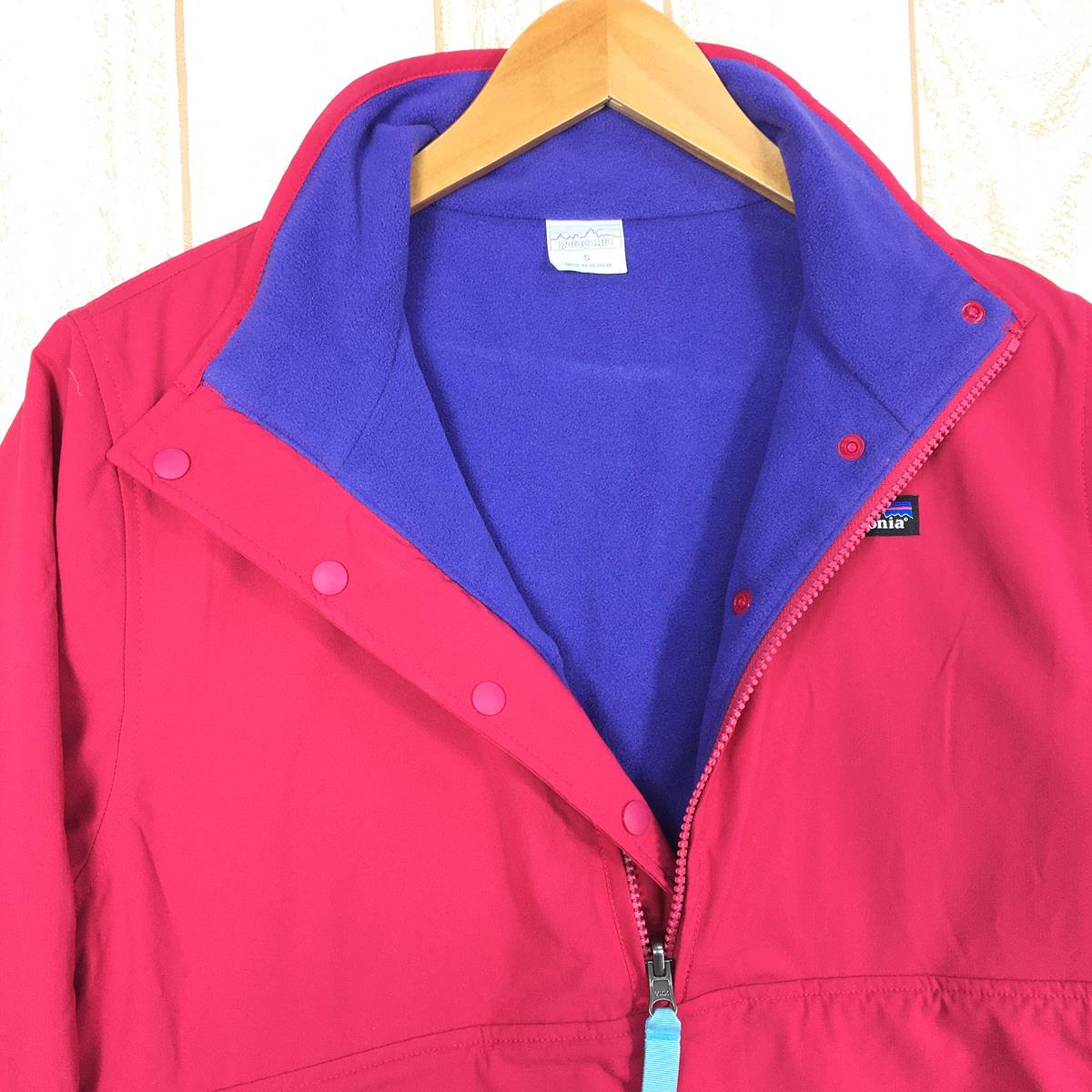 [Women's S Purple] Patagonia Reversible Snap-T Glissade Pullover Windproof Fleece Jacket 25290 International W