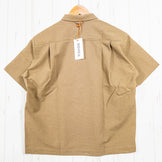 Women's Large Beige Ridge Mountain Gear Comfy Pullover Short Sleeve Shirt, Coyote Tan, Polyester, Top